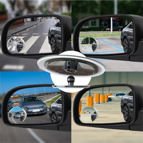 Blind Spot Mirrors 2 Pack, Frameless Side Mirror Blindspot - Product Imagery