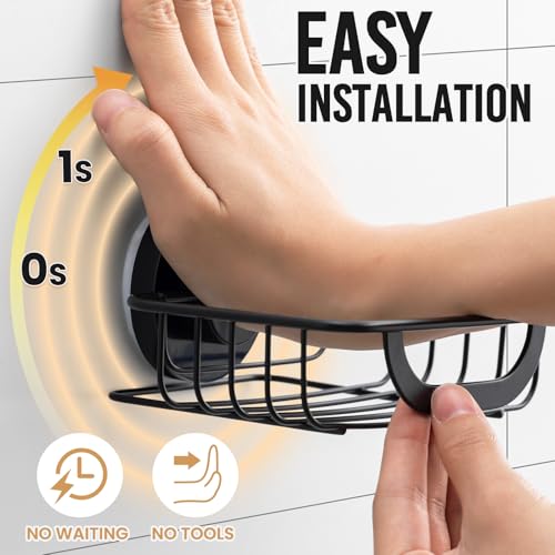 LEVERLOC Bar Soap Holder with Hooks, Suction Cup Soap Dish - Product Imagery