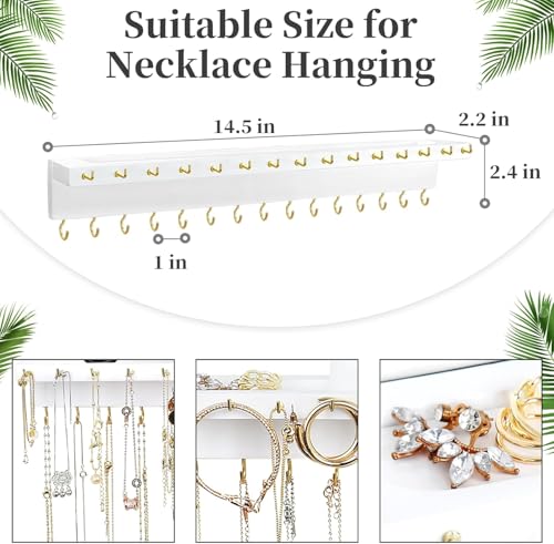 YYILIS Necklace Holder, Upgraded Extra Large Wall Necklace - Product Imagery