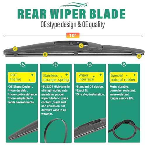 WINDSMILE Windshield Wiper Blades Replacement for Honda CRV CR-V - Product Imagery