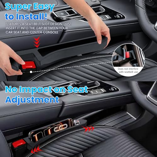 Half-Sized Seat Gap Filler Compatible with Ford F150 F250 F350 - Product Imagery