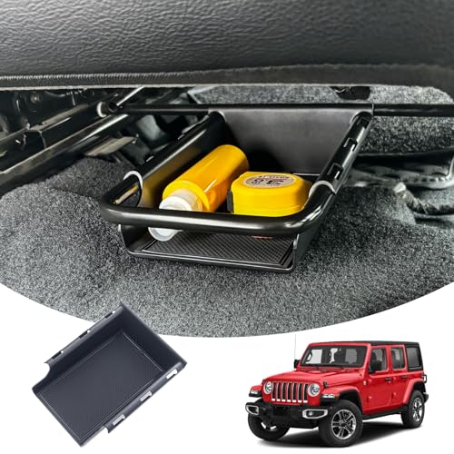Front Under Seat Tray Compatible with 2018-2026 Jeep Wrangler & - Product Imagery