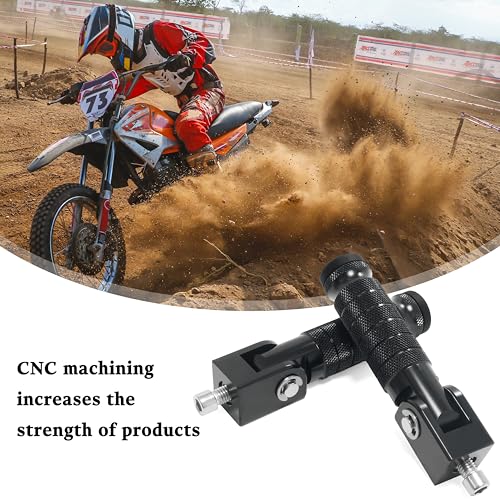M8 Universal CNC Motorcycle Foot Pegs Degree Foldable Bike Pegs - Product Imagery