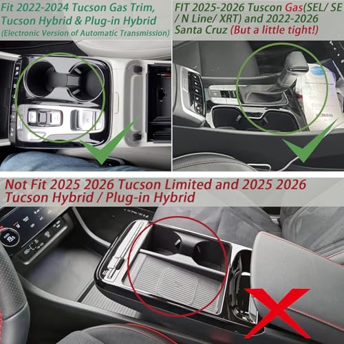 Center Console Organizer for 2022-2024 Hyundai Tucson& Santa - Product Imagery