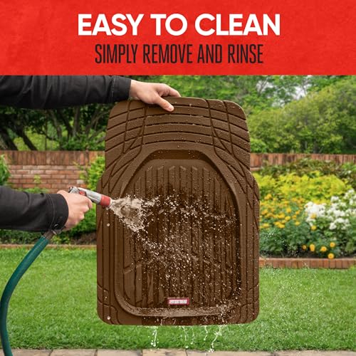 Motor Trend FlexTough Deep Dish All-Weather Floor Mats, - Product Imagery