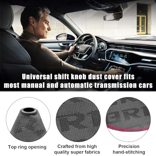 Car Shift Knob Dust Cover, Shift Boot Cover, Hyper Fabric - Product Imagery