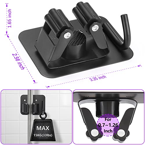 Stainless Steel Broom Holder, Heavy Duty, Rust Resistant, 4 - Product Imagery