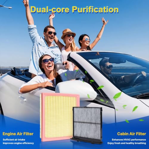 Cabin & Engine Air Filter Kit for 2019-2024 Forester 2.5L (Gas), - Product Imagery