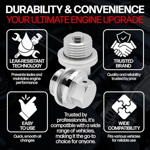 Votex - Magnetic Oil Drain Plug fits John Deere 2025R Compact - Product Imagery