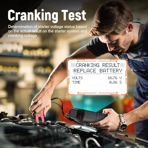 FOXWELL BT705 Car Battery Tester 24V 12V, Alternator and Load - Product Imagery