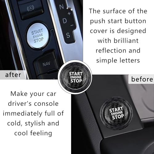 Car Push Start Button Cover Compatible with Audi,Cool Cars - Product Imagery