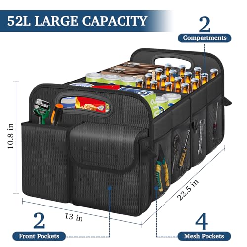 Femuar Car Trunk Organizer-Collapsible Car Storage for - Product Imagery