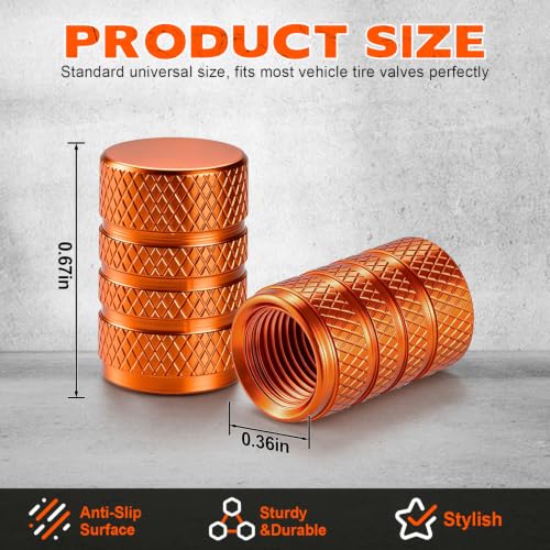 SINGARO 12PCS Tire Valve Stem Caps, Car Exterior Accessories, - Product Imagery