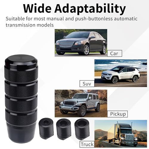 ecocstm Car Shifter Knob, Aluminum Gear Shift Style Knobs, Car - Product Imagery