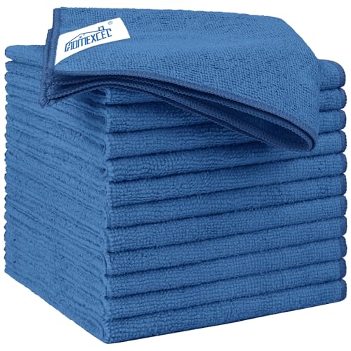 HOMEXCEL Lake Green Microfiber Cleaning Cloth 12 Pack 12.5 x - Product Imagery