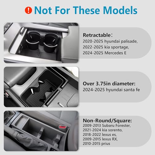 SEVEN SPARTA Car Cup Holder Expander for 32-40oz Large Bottles & - Product Imagery
