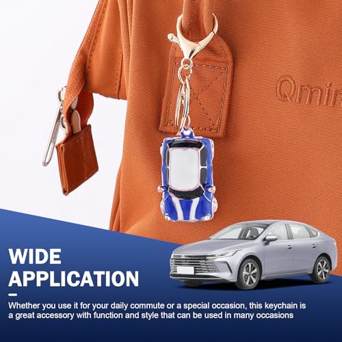 Car KeyChain, Cute 3D Metal Car Model Keychain with Ring, - Product Imagery