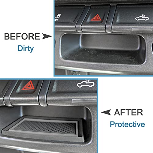 Cup Holder Door Pocket Inserts for Colorado Canyon 2015-2022 Gray - Product Imagery