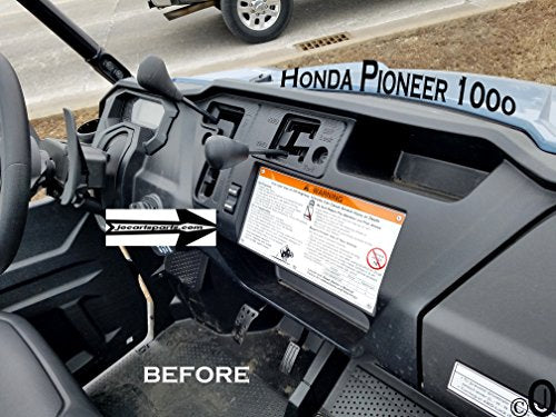 Fits Honda Pioneer 1000 Blank ABS Plastic Cover Plate for - Product Imagery