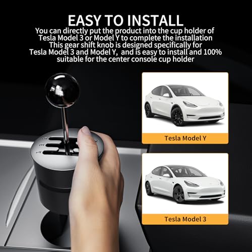 Cup Holder Shifter for Tesla Model 3, Model Y Accessories, Model - Product Imagery