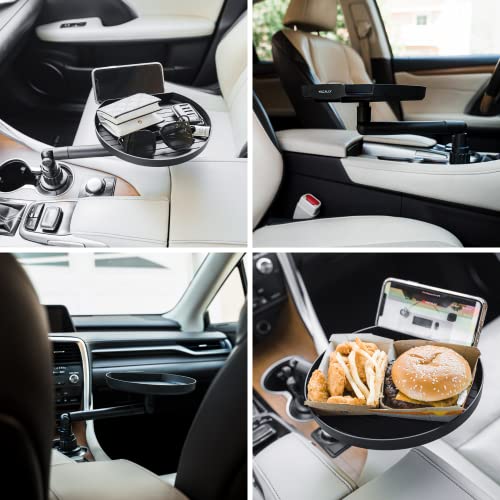 Macally Cup Holder Tray for Car - Adjustable Car Tray Table - - Product Imagery