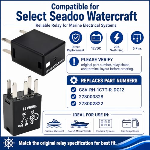 Relay G8V-RH-1C7T-R-DC12 (Set of 6) 278003828 278002822 12VDC - Product Imagery