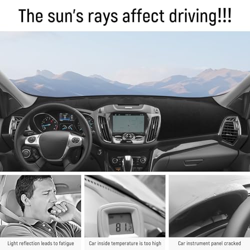 ZZEQYG Dash Cover for Ford Escape S SE SEL Titanium 2014 2015 - Product Imagery