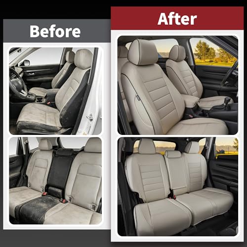 HKZ Fit CRV Car Seat Covers Full Set for Honda CR-V 2023 2024 - Product Imagery
