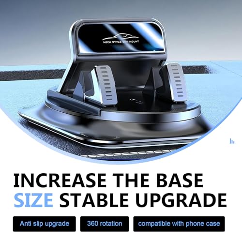 360 Degree Rotation Car Phone Holder, Non-Slip Dashboard - Product Imagery