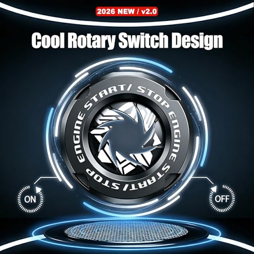 Tybasthe Rotary Push Start Button Cover, Autobots Car - Product Imagery