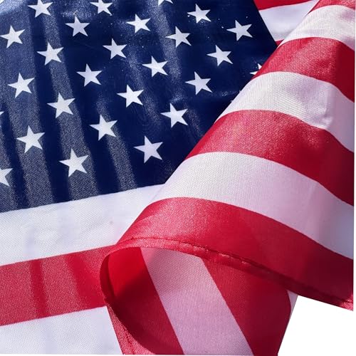Pack of 2 US American Car Flag with Window Clip 17" x 12" - Product Imagery