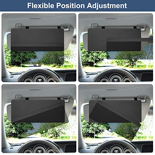 NAZZO Sun Visor Extender for Car, Sun Blocker with PC Sunshade - Product Imagery