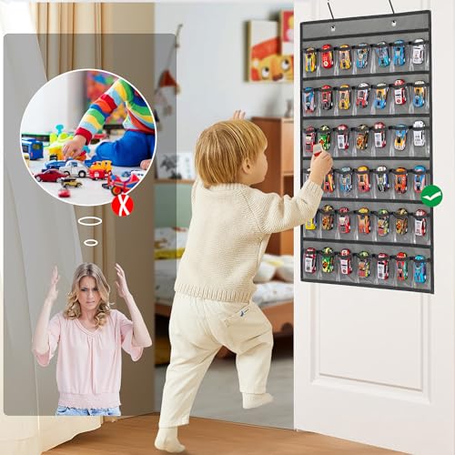 Toy Car Storage Organizer Hanging Toy Wheels Cars Holder - Product Imagery