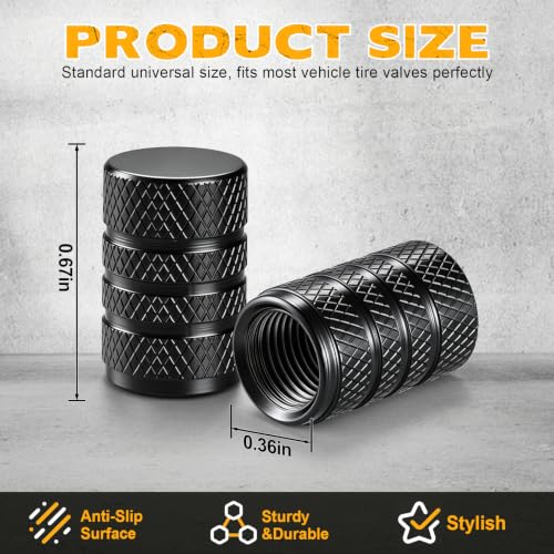 SINGARO 12PCS Tire Valve Stem Caps, Car Exterior Accessories, - Product Imagery