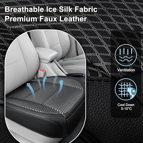1 Pack Black Ventilated Bottom Car Seat Cover - Product Imagery