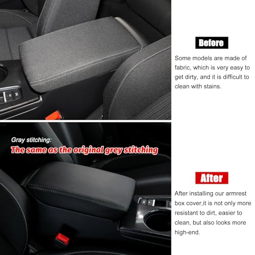 CKE for Honda Civic 2022-2026 Armrest Cover -Black (Black line) - Product Imagery