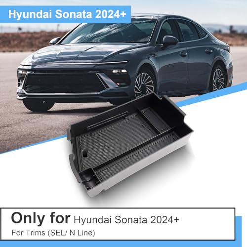 2024 2025 2026 Sonata Center Console Organizer for Hyundai - Product Imagery