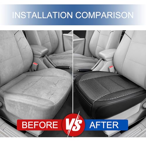 1 Pack Black Ventilated Bottom Car Seat Cover - Product Imagery