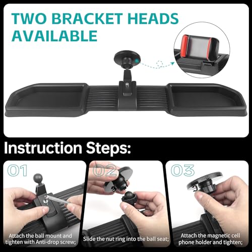 Magnetic Dash Phone Mount for 2024 2025 Jeep Wrangler JL JLU & - Product Imagery
