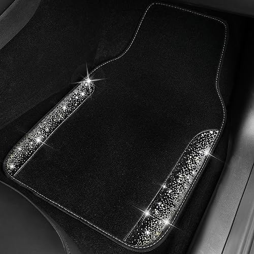 CAR PASS Bling Car Mats Shining Diamond Carpet Crystal - Product Imagery