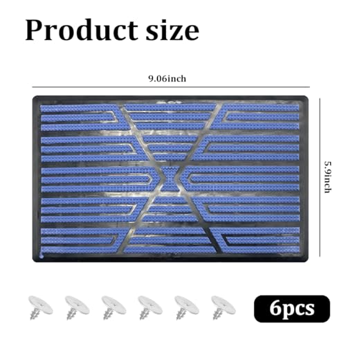 9.06 x 5.91 Inch PVC Floor Mat Repair Patch, Blue - Product Imagery