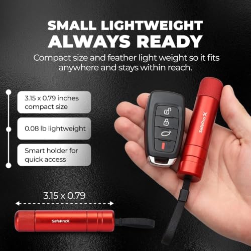 SafeProX 2 in 1 Emergency Escape Tool, Life Saving Car Window - Product Imagery