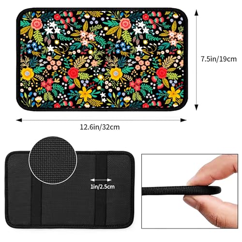 Garden wildflowers Universal Armrest Cover Pad, Car Center - Product Imagery