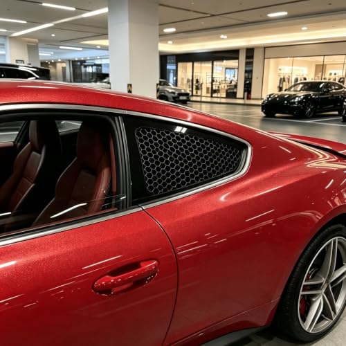 Car Hexagon Glass Graphic Vinyl For Mini Cooper Countryman - Product Imagery