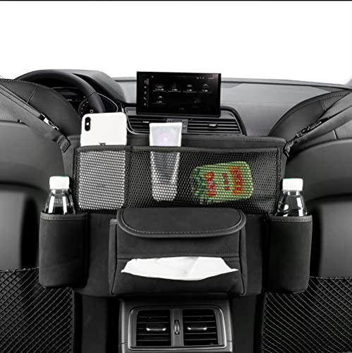 JEYODA Car Handbag Holder Between Seats Suede Large Capacity Car - Product Imagery