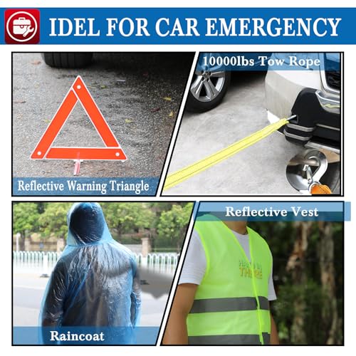 kewen Car Emergency Kit, Roadside Assistance Emergency Car Kit - Product Imagery