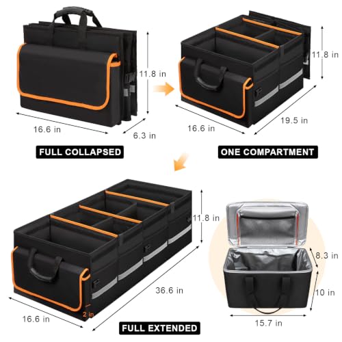 GDNasist Car Trunk Organizer and Storage for Car, SUV & Sedan, - Product Imagery