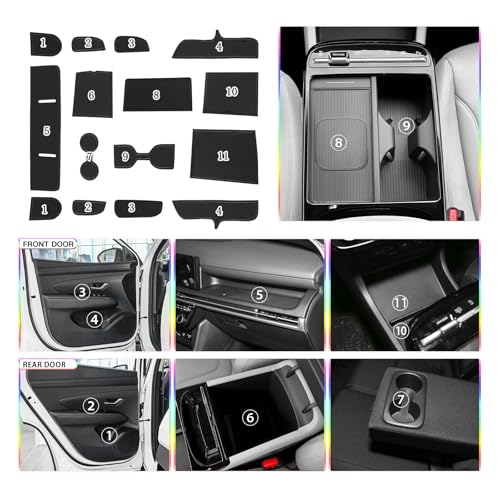 SKTU Door Slot Mat for 2025 2026 Hyundai Tucson Accessories Door - Product Imagery