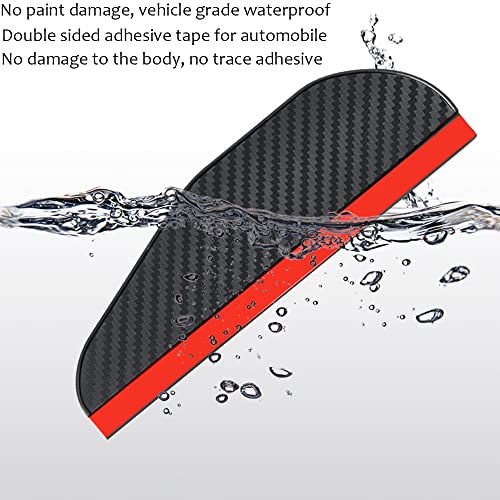 Pincuttee Mirror Rain Visor Eyebrow, Side Mirror Rain Guards, - Product Imagery