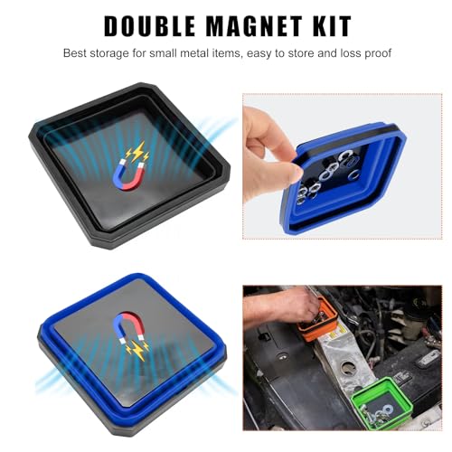 Yourkar Collapsible Magnetic Parts Tray, 4.5 Inch Foldable - Product Imagery
